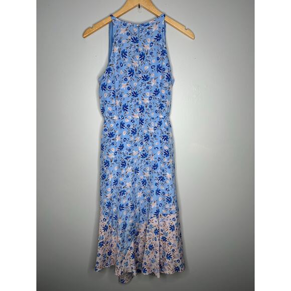 Vince Camuto Women’s Key-hole Color Blocked Floral Halter Dress Size 8P - Picture 11 of 11